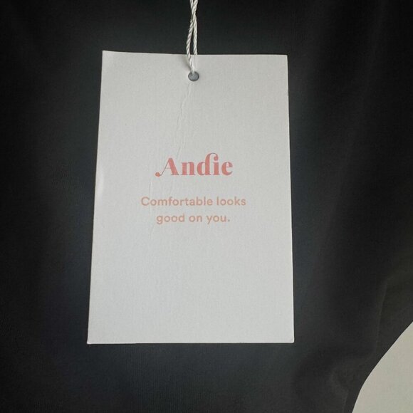 Andie Swim Black Low Back Classic Swimsuit LT - Picture 5 of 6